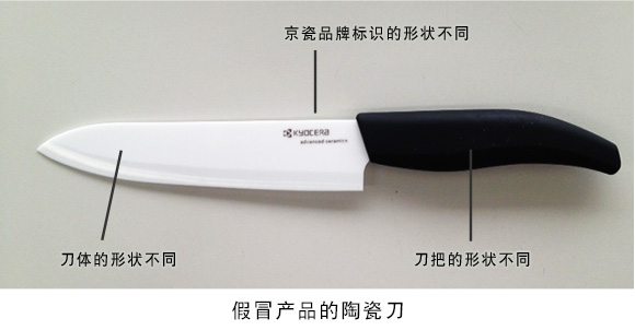 假冒产(chǎn)品的陶瓷刀(dāo)