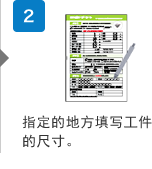 2.指定的地方填写工(gōng)件的尺寸。