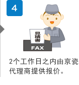 4.2个工(gōng)作(zuò)日之内由京瓷代理(lǐ)商(shāng)提供报价。